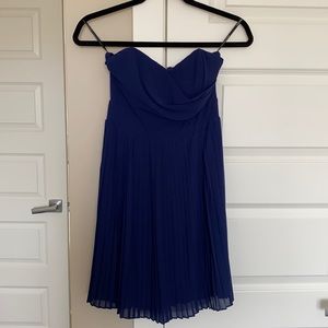 BNWT TFNC strapless dress, dark blue
